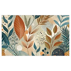 Leaves Pattern Flora 12 x20  Lumbar Throw Cushion Case (two Sides)