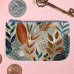 Leaves Pattern Flora Large Coin Purse