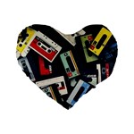 Abstract Case Standard 16  Premium Heart Shape Cushions Front