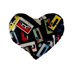 Abstract Case Standard 16  Premium Heart Shape Cushions Back
