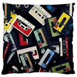 Abstract Case Large Premium Plush Fleece Cushion Case (One Side) Front