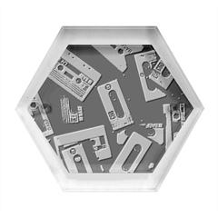Abstract Case Hexagon Wood Jewelry Box