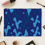 Blue Camouflage Pattern Cosmetic Bag (XL) Front