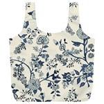 Blue Vintage Background Full Print Recycle Bag (XXL) Front