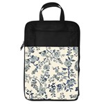 Blue Vintage Background Foldable Shoe Storage Bag Front