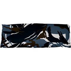Blue Winter Camouflage, Military Camouflage 17 x47  Body Pillow Case Dakimakura (two Sides)