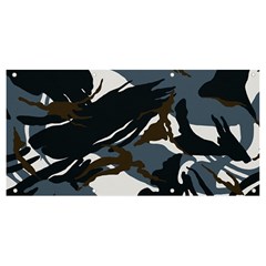 Blue Winter Camouflage, Military Camouflage Banner And Sign 8  X 4 