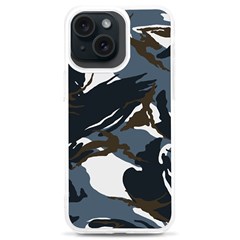 Blue Winter Camouflage, Military Camouflage Iphone 15 Plus Tpu Uv Print Case