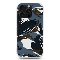 Blue Winter Camouflage, Military Camouflage Iphone 16 Pro Tpu Uv Print Case