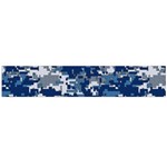 Blue, Camouflage, Cool, Navy, New, Pattern Large Premium Plush Fleece Scarf  Back