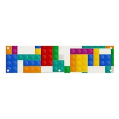 Colorful Bricks, Bricks, Colorful Banner And Sign 4  X 1 