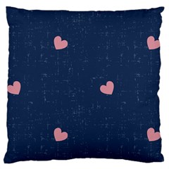 Corazones, Blue, Pattern Standard Premium Plush Fleece Cushion Case (one Side)