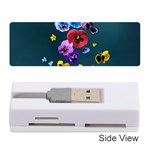 Falling Flowers, Art, Coffee Cup Memory Card Reader (Stick) Front