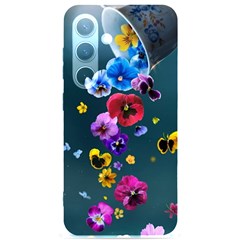 Falling Flowers, Art, Coffee Cup Samsung Galaxy S24 6 2 Inch Black Tpu Uv Case