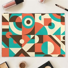 Retro Colorful Background, Retro Abstraction Cosmetic Bag (xxl)