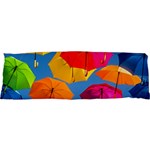 Umbrella, Colorful, Positive, Sky, Rainbow 21 x63  Body Pillow Case Dakimakura (Two Sides) Back