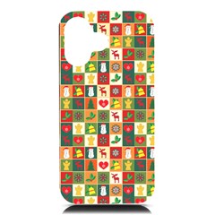 Template Christmas Pattern Iphone 16 Black Uv Print Pc Hardshell Case