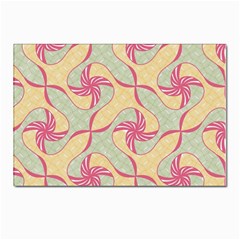 Abstract Pattern Design Scrapbooking Postcard 4 x 6  (pkg Of 10)