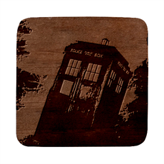 Tardis Doctor Who Space Blue Square Wood Guitar Pick Holder Case And Picks Set