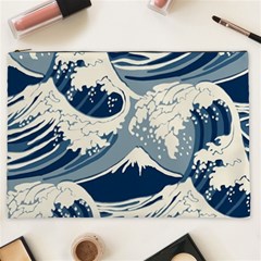 Japanese Wave Pattern Cosmetic Bag (xxl)
