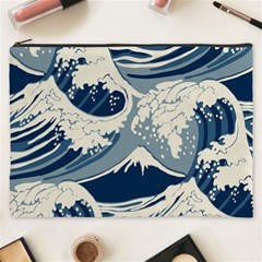 Japanese Wave Pattern Cosmetic Bag (xxxl)