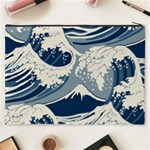 Japanese Wave Pattern Cosmetic Bag (XXXL) Back