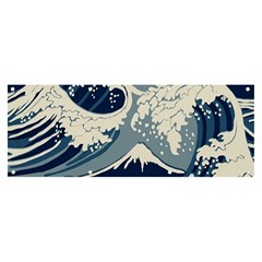 Japanese Wave Pattern Banner And Sign 8  X 3 