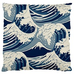 Japanese Wave Pattern 18  Baby Flannel Cushion Case (two Sides)
