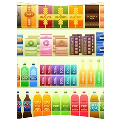 Supermarket Shelf Products Snacks Back Support Cushion