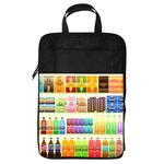 Supermarket Shelf Products Snacks Foldable Shoe Storage Bag Front