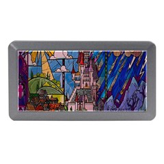 Castle Building Stained Glass Memory Card Reader (mini)