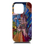 Castle Building Stained Glass iPhone 16 Pro Max Black UV Print PC Hardshell Case Front