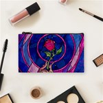 Enchanted Rose Stained Glass Cosmetic Bag (Small) Front