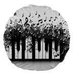 Piano Sounds Large 18  Premium Round Cushions Front