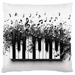 Piano Sounds Standard Premium Plush Fleece Cushion Case (One Side) Front