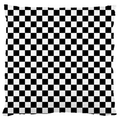 Pattern Checkered Squares Black White Pattern 18  Baby Flannel Cushion Case (two Sides)