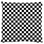 Pattern Checkered Squares Black White Pattern 18  Baby Flannel Cushion Case (Two Sides) Back