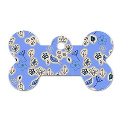Abstract Pattern Dog Tag Bone (one Side)