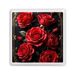 Red Roses Memory Card Reader (Square) Front