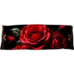 Red Roses 17 x47  Body Pillow Case Dakimakura (two Sides)