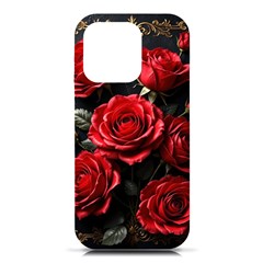 Red Roses Iphone 16 Pro Black Uv Print Pc Hardshell Case