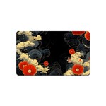 Korean Art Flowers Asian Pattern Magnet (Name Card) Front