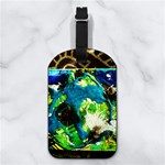 avocado Nappa Leather Luggage Tag Rectangle Back
