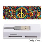 Peace Abstract Pattern Creative Drawing Memory Card Reader (Stick) Front