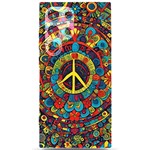 Peace Abstract Pattern Creative Drawing Samsung Galaxy S24 Ultra 6.9 Inch Black TPU UV Case Front