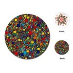 Shapes Pattern Playing Cards Single Design (Round) Front