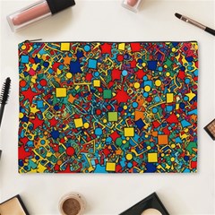 Shapes Pattern Cosmetic Bag (xl)