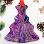 Pink on magenta Ornament (Christmas Tree)  Front