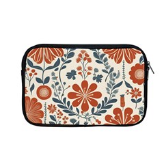 Retro Scandinavian Nordic Flowers Pattern 3 Apple Macbook Pro 13  Zipper Case