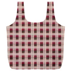 Retro 60s 50s Plaid Pattern 2 Full Print Recycle Bag (xxl)